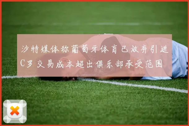沙特媒体称葡萄牙体育已放弃引进C罗交易成本超出俱乐部承受范围